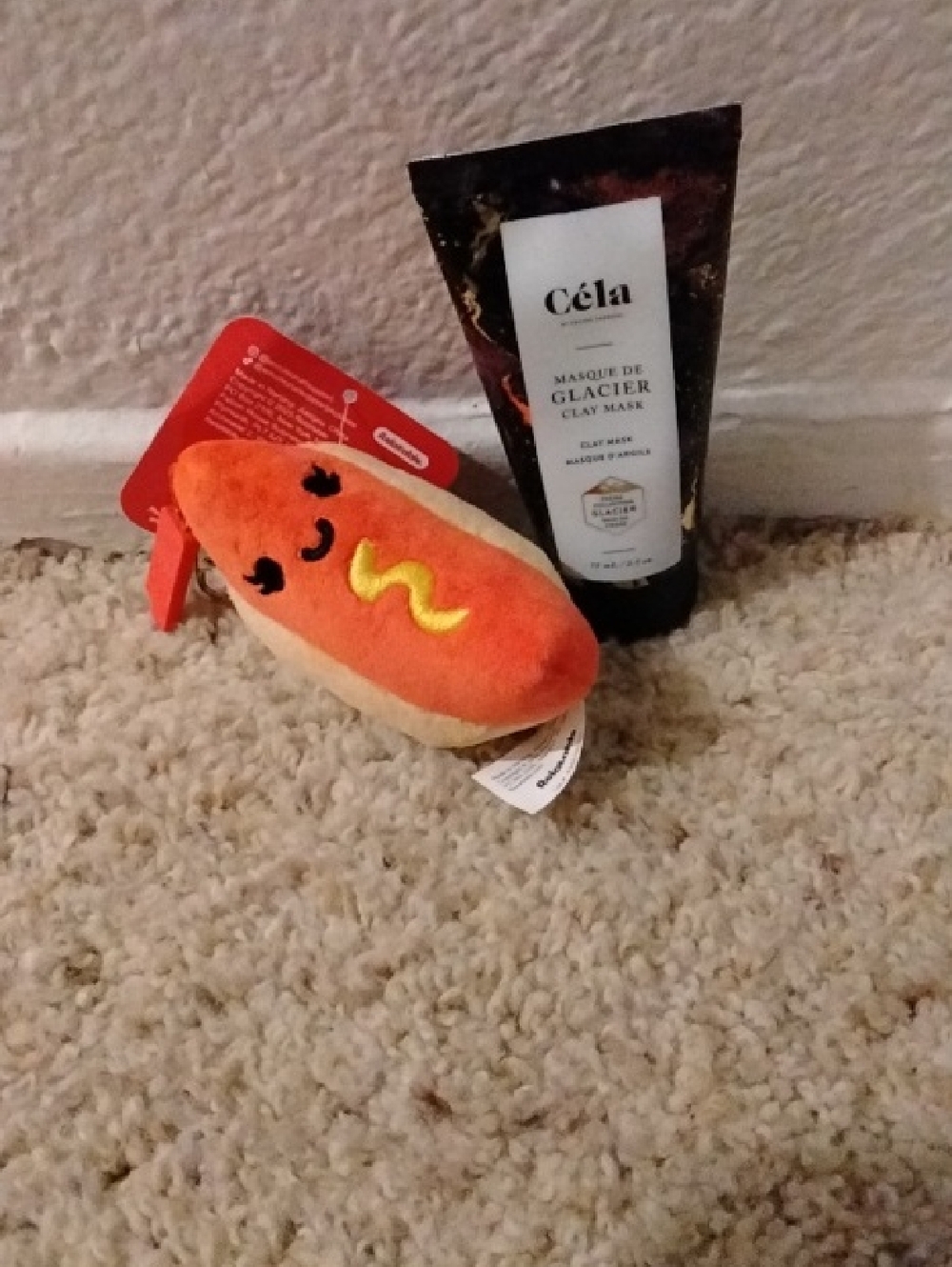 What Do You Want Meme? Emotional Support Hot Dog Keychain & Céla Clay Mask